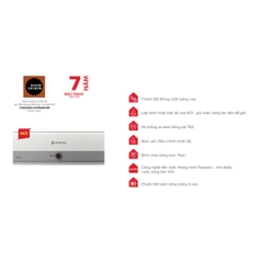 Bình nước nóng gián tiếp Ariston SLIM 3  30 Lít - Bình ngang LED - SL3-30R - Hàng chính hãng