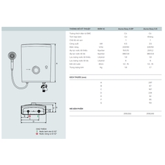 Bình nước nóng trực tiếp Ariston AURES Easy 3500W - Siêu nhạy - AURES-3.5 - Hàng chính hãng