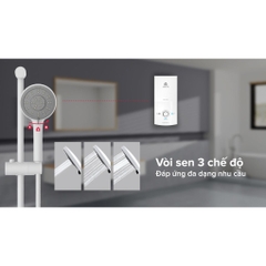Bình nước nóng trực tiếp Ariston AURES 4500W - Bơm êm, Cao cấp - AURESPRE-4.5P - Hàng chính hãng