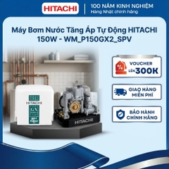 Máy bơm nước tăng áp tự động HITACHI _ Kiểu dáng vuông 150W _WM-P150GX2-SPV _ Hàng chính hãng