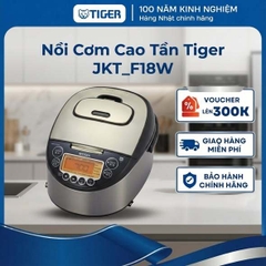 Nồi cơm điện từ cao tần Tiger 1.8 Lít - 13 chế độ nấu tự động hoá - JKT-F10/F18W - Hàng chính hãng