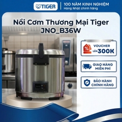 Nồi cơm điện công nghiệp Tiger 3.6 lít - Công nghệ chống cháy độc quyền - JNO-B36W - Hàng chính hãng
