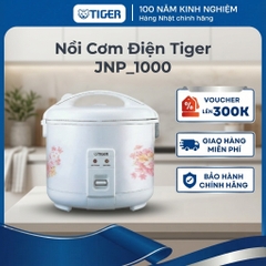 Nồi cơm điện Tiger 1 Lít -  Chất liệu bền đẹp, lòng nồi chống dính - JNP_1000 - Hàng chính hãng