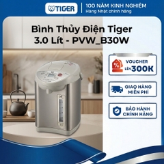 Bình Thủy Điện Tiger 2.91 Lít - Tiết kiệm năng lượng - PVW-B30W - Hàng chính hãng