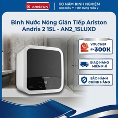 Bình nước nóng gián tiếp Ariston Andris 2 15L - Ag+, Màn hình LED - AN2-15LUXD - Hàng chính hãng