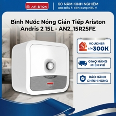 Bình nước nóng gián tiếp Ariston Andris 2 15L _ Bình vuông chuẩn _ AN2-15R2.5FE _ Hàng chính hãng