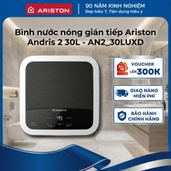 Bình nước nóng gián tiếp Ariston Andris 2 30 Lít - Màn hình LED-AN2-30LUXD - Hàng chính hãng