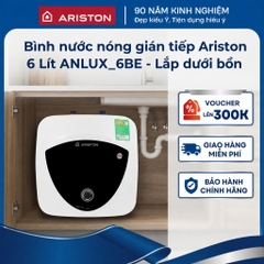 Bình nước nóng gián tiếp Ariston Andris Lux  6L - Lắp dưới bồn rửa-ANLUX-6BE - Hàng chính hãng