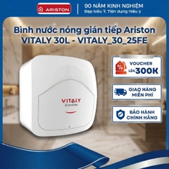 Bình nước nóng gián tiếp Ariston VITALY 30L - Phân khúc giá rẻ - VITALY-30-2.5FE - Hàng chính hãng
