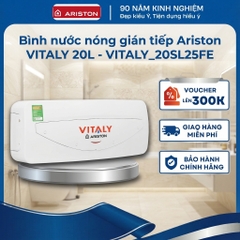 Bình nước nóng gián tiếp Ariston VITALY 20L - Bình ngang giá rẻ - VITALY-20SL2.5FE - Hàng chính hãng