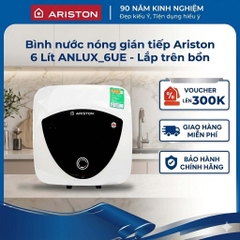 Bình nước nóng gián tiếp Ariston Andris Lux  6L - Lắp trên bồn rửa - ANLUX-6UE - Hàng chính hãng