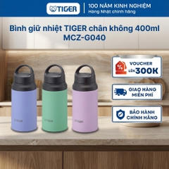 Bình giữ nhiệt lưỡng tính Tiger MCZ_G040, bình nước cách nhiệt chân không siêu nhẹ hàng chính hãng