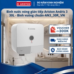 Bình nước nóng gián tiếp Ariston Andris 3 30L Bình vuông chuẩn AN3_30R_VN