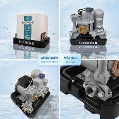 Máy bơm nước tăng áp tự động HITACHI - Kiểu dáng vuông 300W - WM-P300GX2-SPV - Hàng chính hãng
