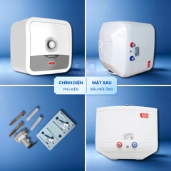 Bình nước nóng gián tiếp Ariston Andris 2 30 Lít - Bình vuông - AN2-30R2.5FE - Hàng chính hãng