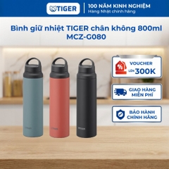 Bình giữ nhiệt lưỡng tính Tiger MCZ-G080, bình nước cách nhiệt chân không siêu nhẹ hàng chính hãng