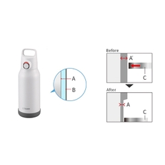 Bình cách nhiệt chân không Tiger MTA-H150 đế chống va đập , bình giữ nhiệt chính hãng