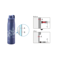 Bình cách nhiệt chân không Tiger MCS-A501 500ML, bình giữ nhiệt ống hút Inox mở nắp 1 tay chính hãng