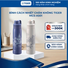 Bình cách nhiệt chân không Tiger MCS-A501 500ML, bình giữ nhiệt ống hút Inox mở nắp 1 tay chính hãng