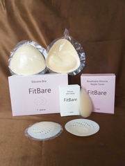 Combo Mùa Hè FitBare (3 Món) - 01 Miếng Dán Bikini, 01 Cặp Đệm Nâng Ngực Push-Up & 1 Cặp Silicone Thoáng Khí Chống Nước