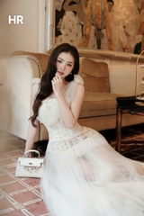 VT ren kem hoa dây lưới vai 2 tag hoa