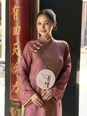 Ad tơ óng 4 tà lót xanh tà 3 nơ vàng ( quần tơ óng vàng ) CS1