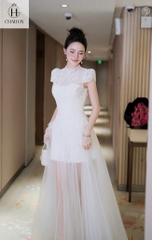 VT 008-trắng ren bướm chân lưới CS1