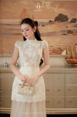 VT ren kem hoa chân lưới tay cộc khoét lưng