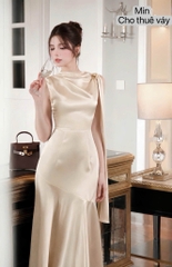 VT lụa kem sát nách đính tag đá vai
