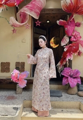 AD kim sa hồng thêu hoa cổ 3p