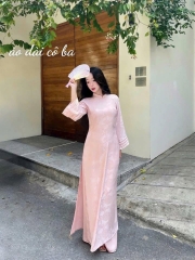 AD hồng cổ 3p ht hoa (tháo xếp ly)