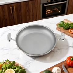 CHẢO NƯỚNG O846 OYATTON INOX KHÔNG DÍNH VI ĐIỂM 30CM
