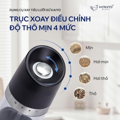 MÁY XAY TIÊU LƯỠI SỨ KAIYO