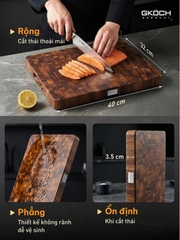 THỚT GỖ TEAK GKOCH 40 x 32 x 3,5CM