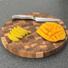 THỚT CHẶT TRÒN GỖ STEAK KAIYO 30CM DÀY 3,8CM TDC04