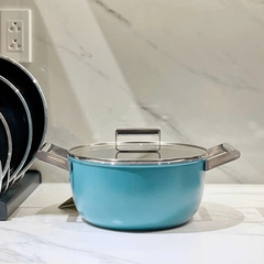 Nồi Smeg CSF2412EGM 24cm màu xanh ngọc - 4,6L