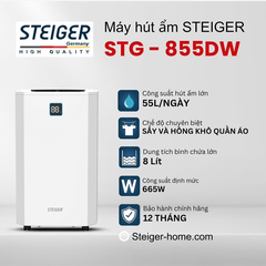 HÚT ẨM STEIGER STG-855DW 55L