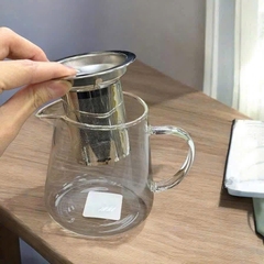 ẤM PHA TRÀ THỦY TINH KÈM LÕI LỌC INOX ECHO NHẬT BẢN