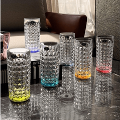 SET 6 CỐC BOHEMIA DIAMOND MÀU ĐÁY 260ML/230ML