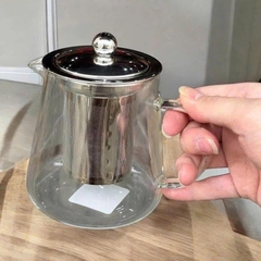 ẤM PHA TRÀ THỦY TINH KÈM LÕI LỌC INOX ECHO NHẬT BẢN
