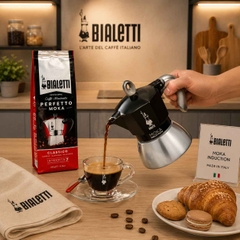ẤM PHA CAFE BIALETTI MOKA EXPRESS 6 TÁCH MÀU ĐEN 280ML