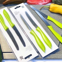 SET 2 DAO RĂNG CƯA WMF SNACK KNIFE MÀU XANH NGỌC / ĐỎ / XANH LÁ