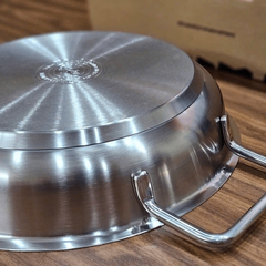 CHẢO INOX FISSLER PURE 24CM 2 TAY CẦM