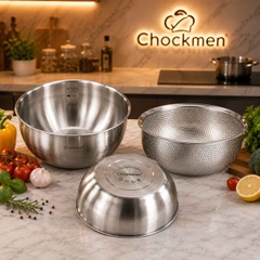 BỘ TÔ RỔ INOX 18/10 CHOCKMEN C254 28CM