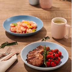 Set 6 đĩa sâu lòng STAUB Maccaron 22cm