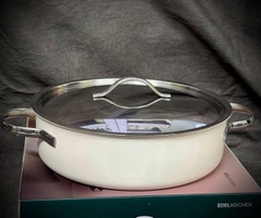 Nồi lẩu nguyên khối 3 lớp Edelkochen Classic L Collection 24cm màu kem