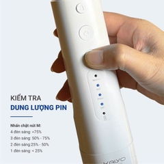 Máy tăm nước Extra Water tank 4 chế độ Kaiyo màu trắng / xanh