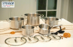 Bộ nồi Steiger Element 5 món đáy liền 5 lớp