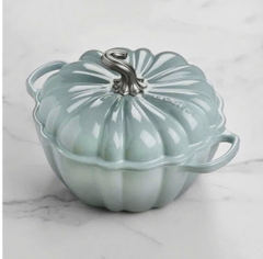 NỒI BÍ NGÔ LE CREUSET SEA SALT 24CM XANH KHÓI