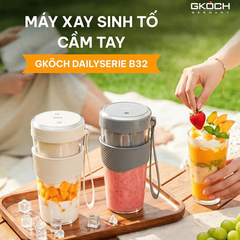 MÁY XAY SINH TỐ CẦM TAY GKOCH B32 MÀU XÁM